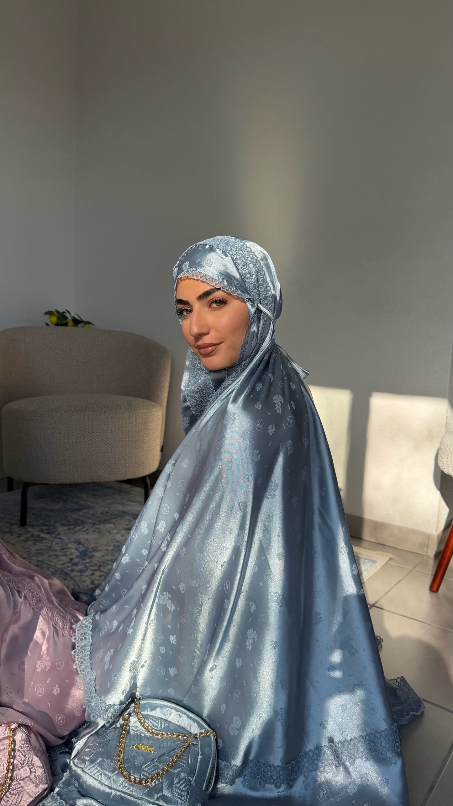 Tenue de prière Aïcha | Bleu